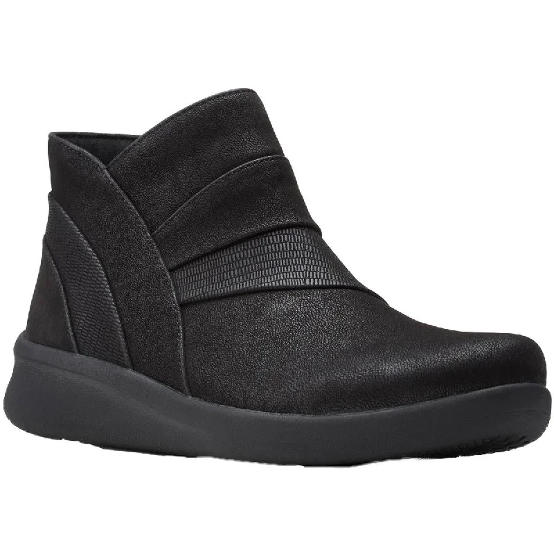 Cloudsteppers by Clarks Womens Sillian 2.0 Rise Textile Ankle Ankle Boots Bespoke Shoe Aesthetic 