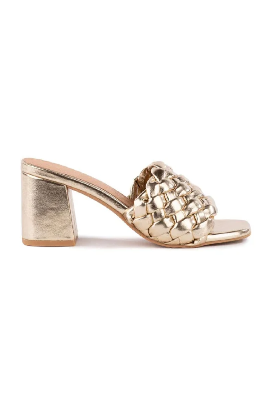 Seychelles Connoisseur Heels In Gold Retro Basketball Sneaker Design  