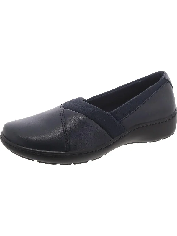 Cora Charm Womens Leather Slip On Loafers Tailored Oxford Style 