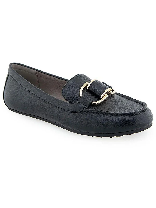 Denver Womens Loafers Slip On Open - Lacing Derby Look  