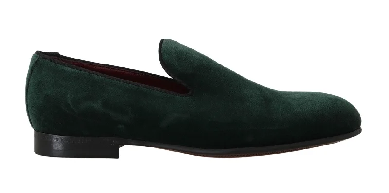 Dolce & Gabbana Elegant  Suede Slip-On Women's Loafers Tassel Driving Shoe Look 