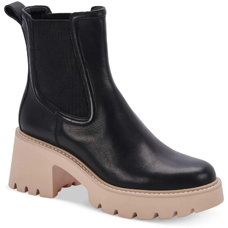 Dolce Vita Womens Hawk H2O Suede Lugged Sole Mid-Calf Boots British Gentleman Oxford Style  
