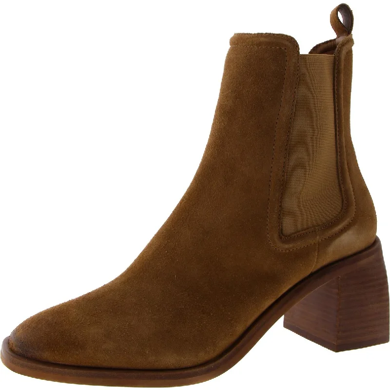 Dolce Vita Womens Leather Almond toe Ankle Boots Distressed Leather Shoe Style  