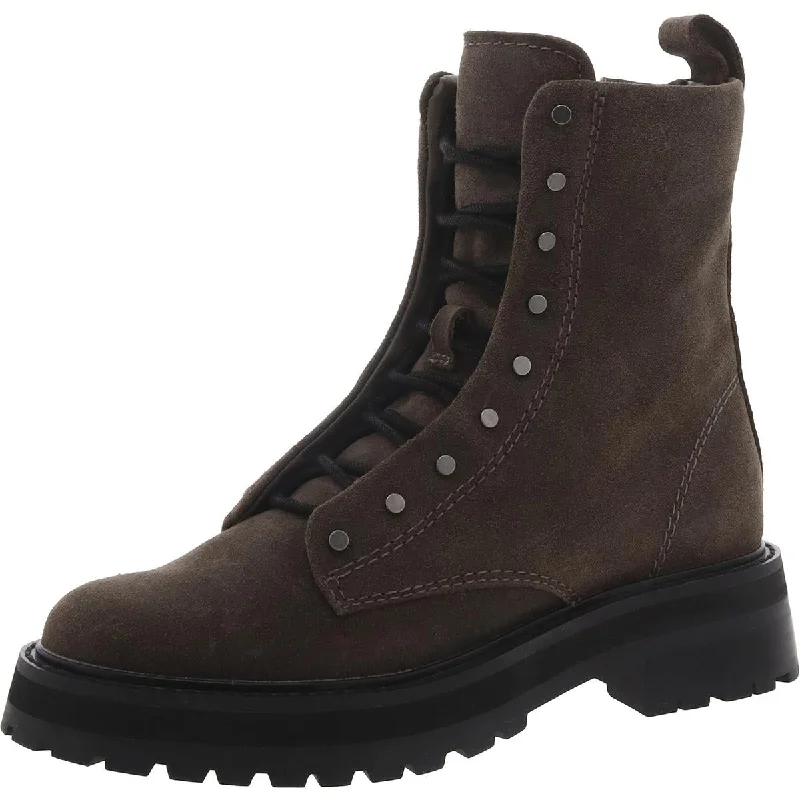 Dolce Vita Womens Ranier Suede Lug Sole Motorcycle Boots Quick - Dry Hiking Shoe Style   