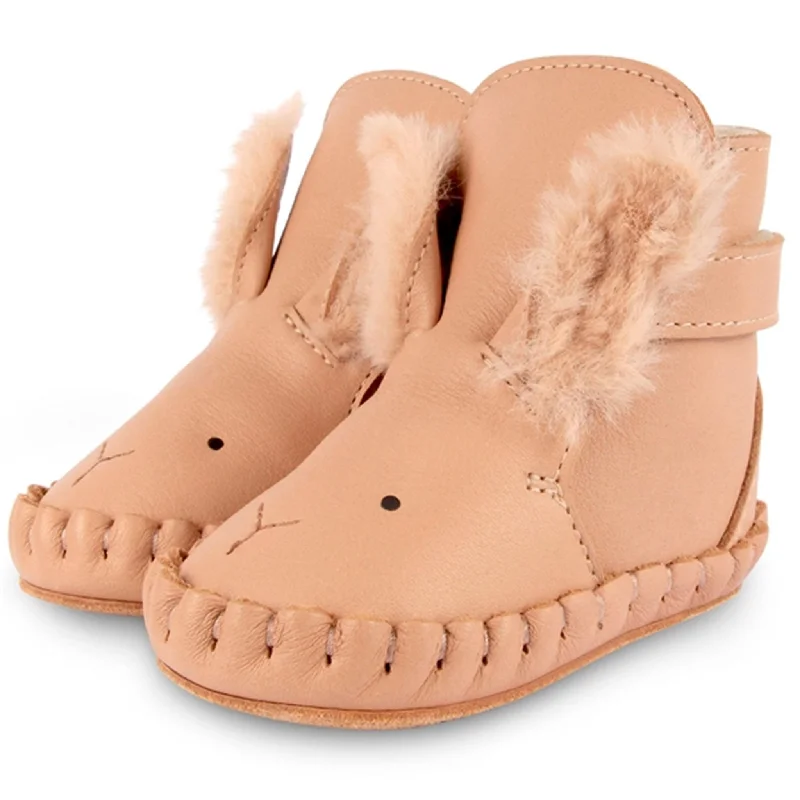 Donsje Baby Kapi Exclusive Lining Winter Bunny Light Rust Combat - Inspired Military Boot Look  
