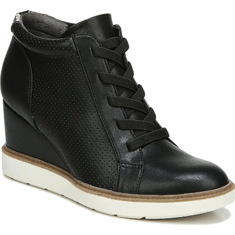 Dr. Scholl's Jones Women's Printed Lace-Up Wedge Booties Ivy League - Inspired Derby Look 