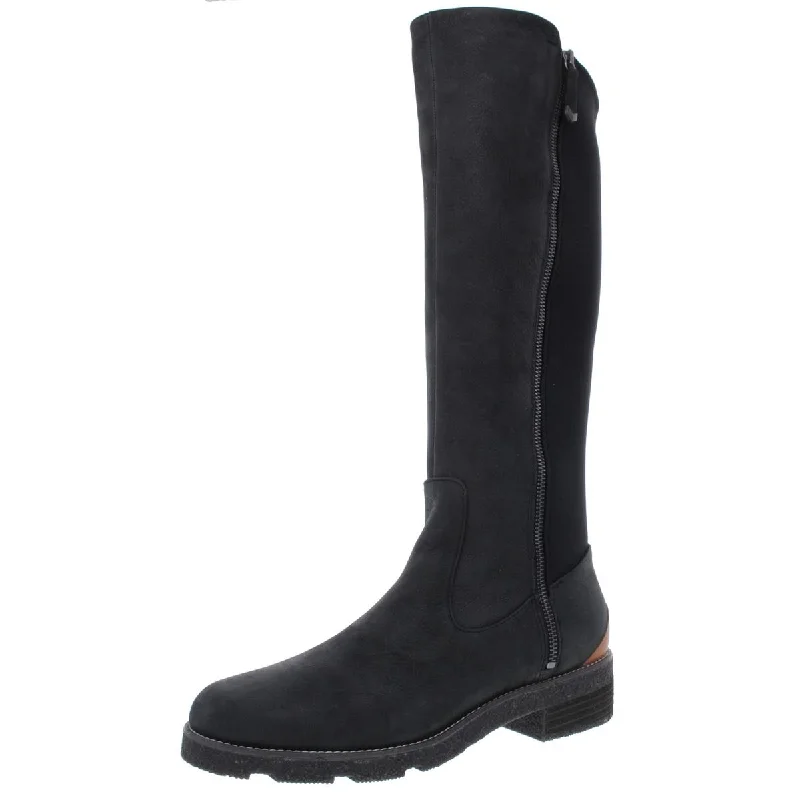 Dr. Scholl's Shoes Womens Tinslee Leather Almond Toe Riding Boots Dressy Chelsea Boot Style 