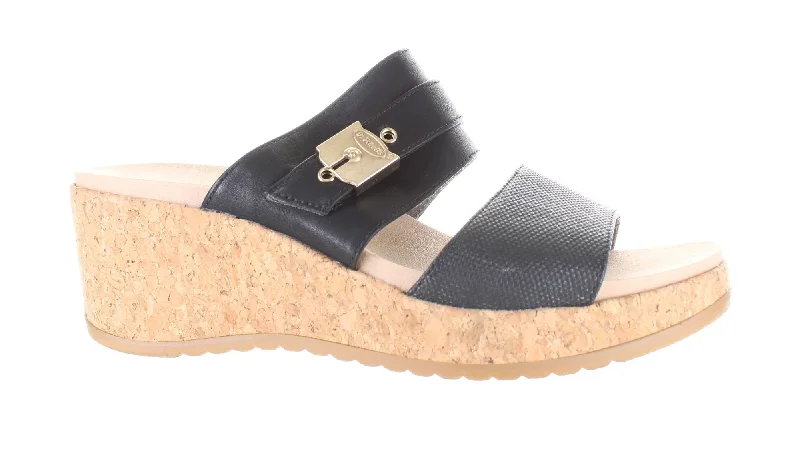 Dr. Scholl's Womens Sandal Sz 9.5 Checkered Shoe Pattern Look  