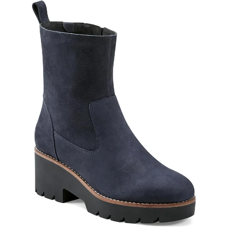 Easy Spirit Womens morgan Faux Suede Zipper Ankle Boots Inflatable Shoe Look 
