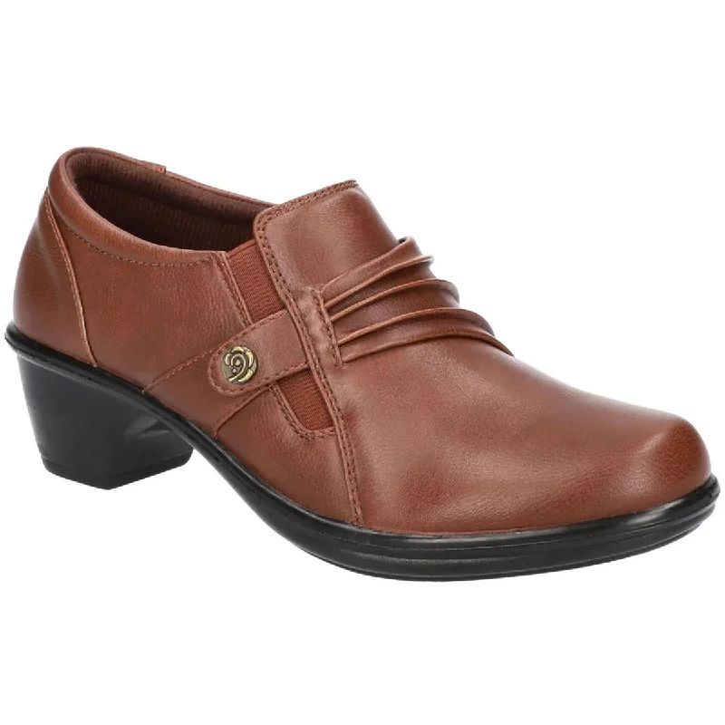 Easy Street Womens RYANNE Faux Leather Sip On Shooties Tailored Oxford Style 