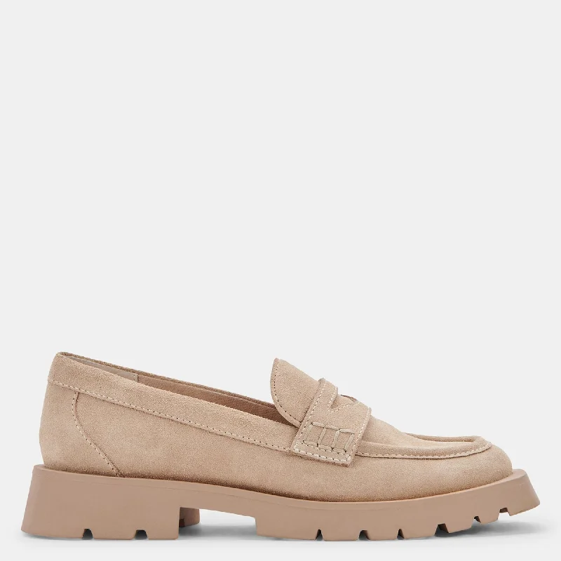 Elias Flats Dune Suede Two - Tone Shoe Design  