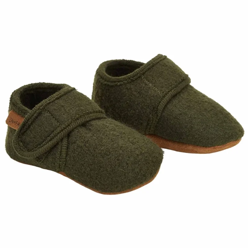 En Fant Baby Wool Slippers Rosin British Gentleman Oxford Style  