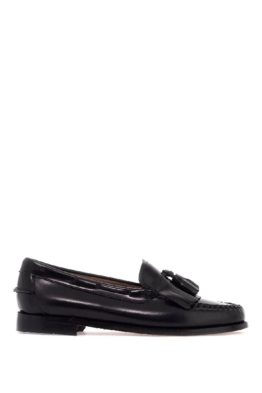 G.H. BASS esther kiltie weejuns loafers in brushed leather Strap - Up Sandal Resort Style  
