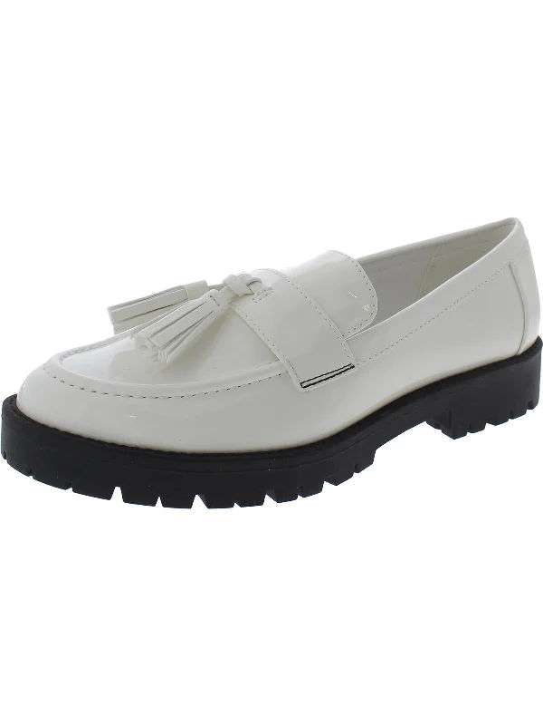 Fill Up 3 Womens Patent Slip On Loafers Skateboarding Sneaker Style  