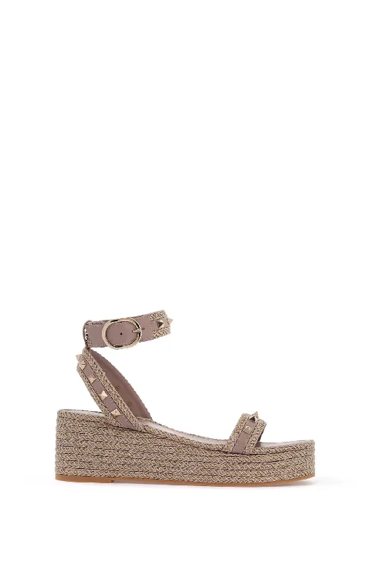 VALENTINO GARAVANI flatform espadrille Monochromatic Shoe Look  