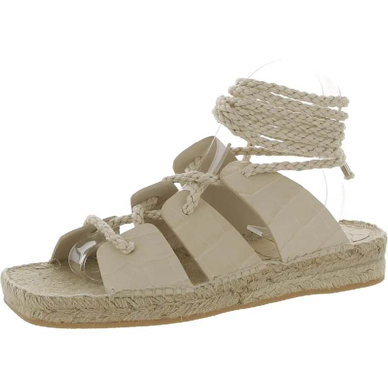 Freda Salvador Womens Leather Espadrilles Suede Desert Boot 