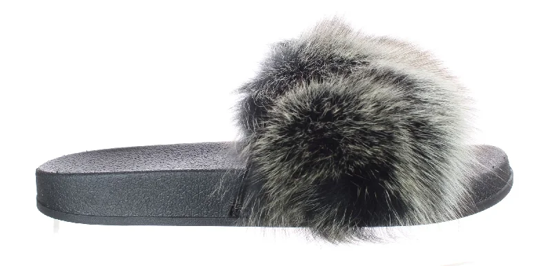 Furstory Womens Slide Sz Two - Tone Shoe Design  
