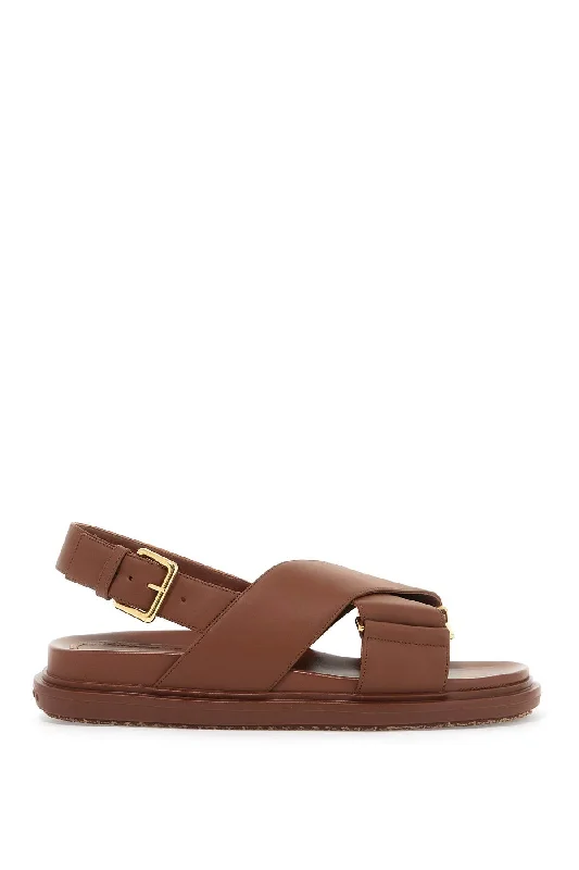 MARNI fussbett leather sandals Casual Loafer Style          