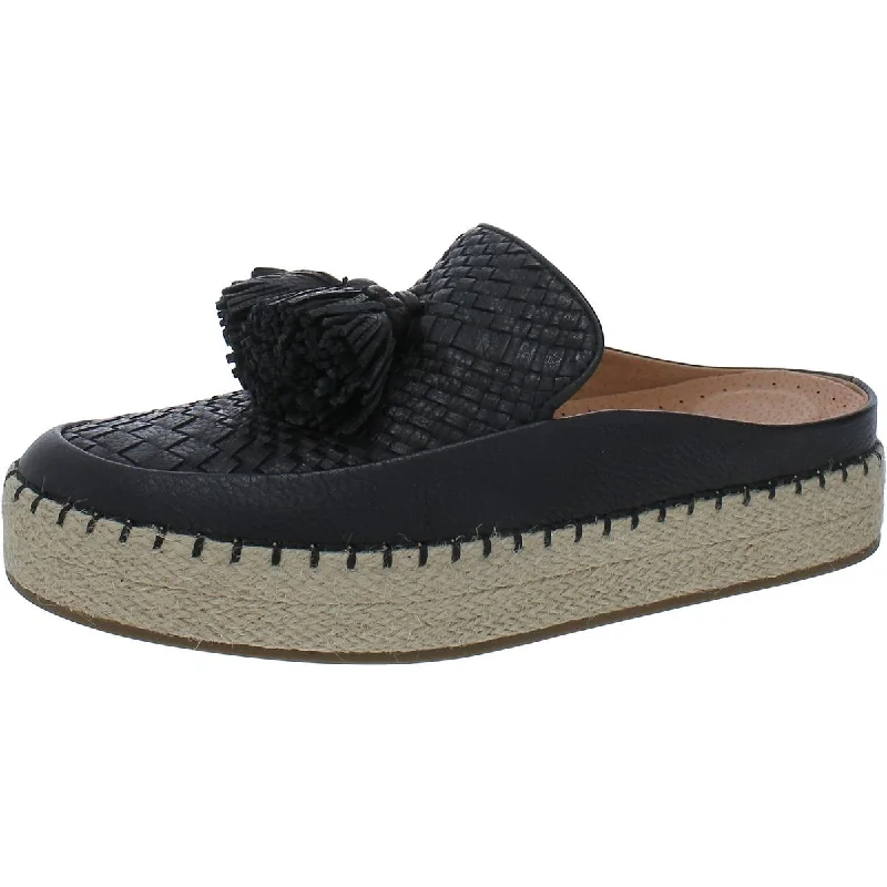 Gentle Souls by Kenneth Cole Womens Rory Leather Slip-On Espadrilles Artisan - Crafted Loafer Style  