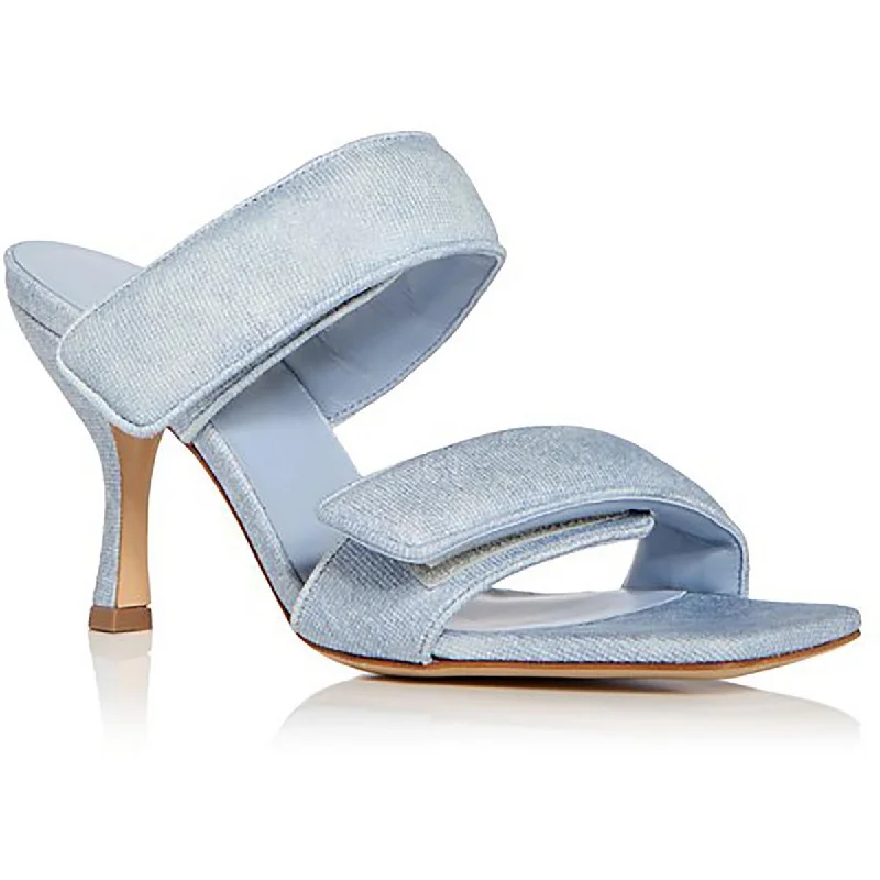 Gia X Pernille Teisbaek Womens Perni 03 Leather Slip-On Heels Zip - Up Boot Style  