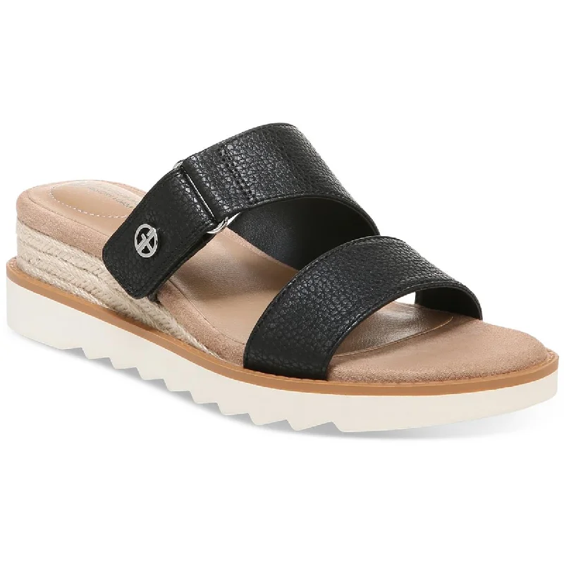 Giani Bernini Womens Bryerr Faux Leather Adjustable Espadrilles Open - Lacing Derby Look  