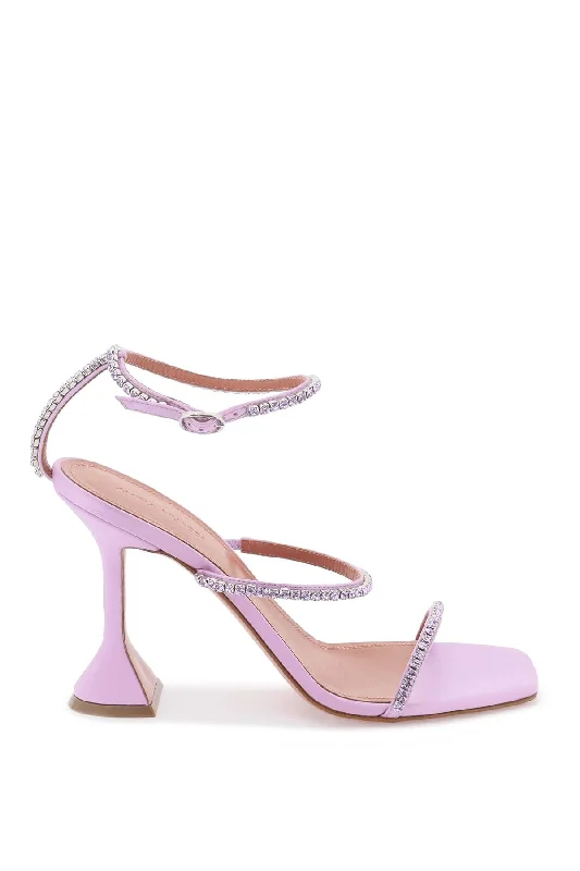 AMINA MUADDI gilda sandals Embroidered Cowboy Boot Design  