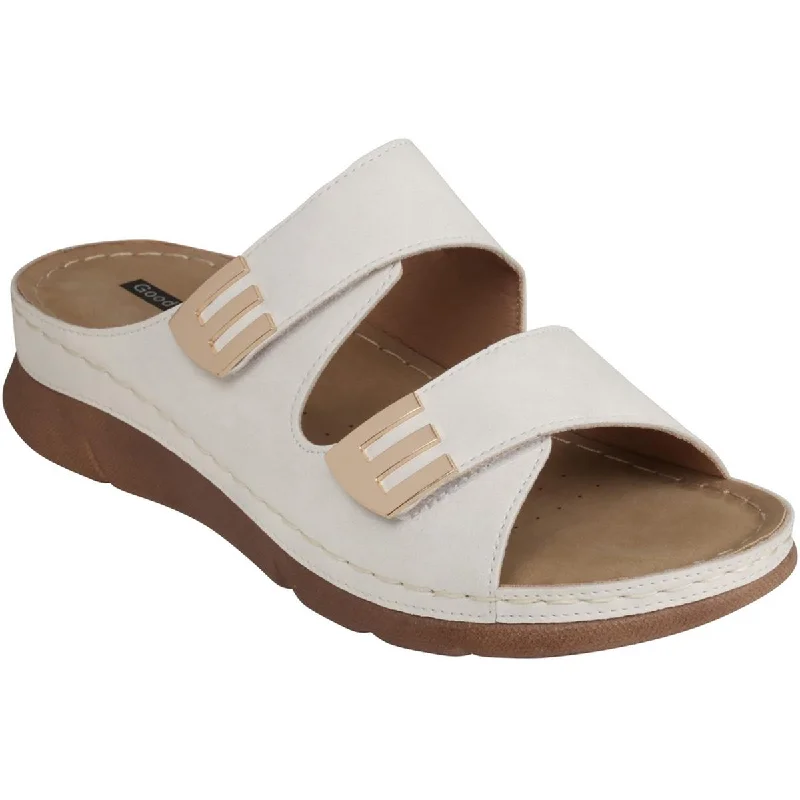 Good Choice Womens GRETCHEN Laceless Nylon Slide Sandals Tassel Driving Shoe Look 