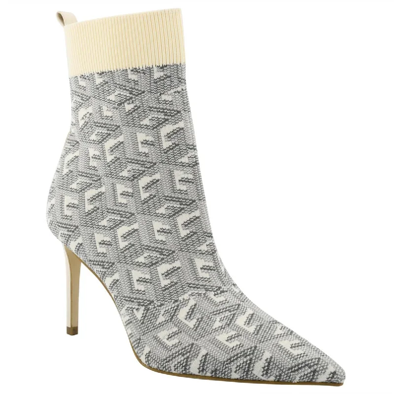 Guess Womens Dally Knit Pointed Toe Booties Tech - Inspired Sneaker Look  
