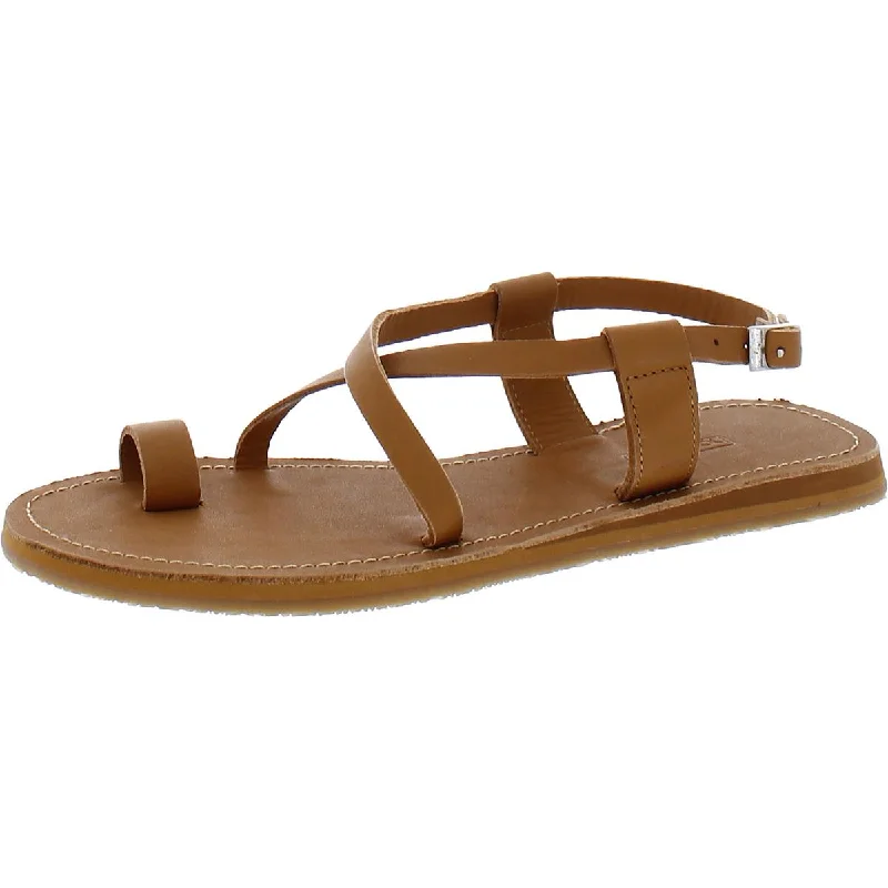 Hari Mari Womens Leather Toe-Loop Slingback Sandals Quick - Dry Hiking Shoe Style   