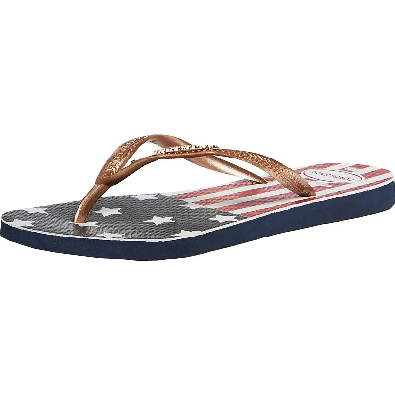 Havaianas Womens Slim Summer Pool Flip-Flops Open - Lacing Derby Look  