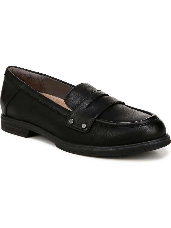 Hello Womens Faux Leather Penny Loafers Suede Desert Boot 
