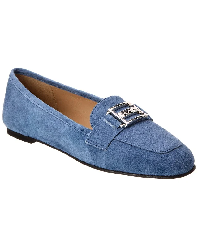 Hugo Boss Maude Suede Moccasin Inflatable Shoe Look 