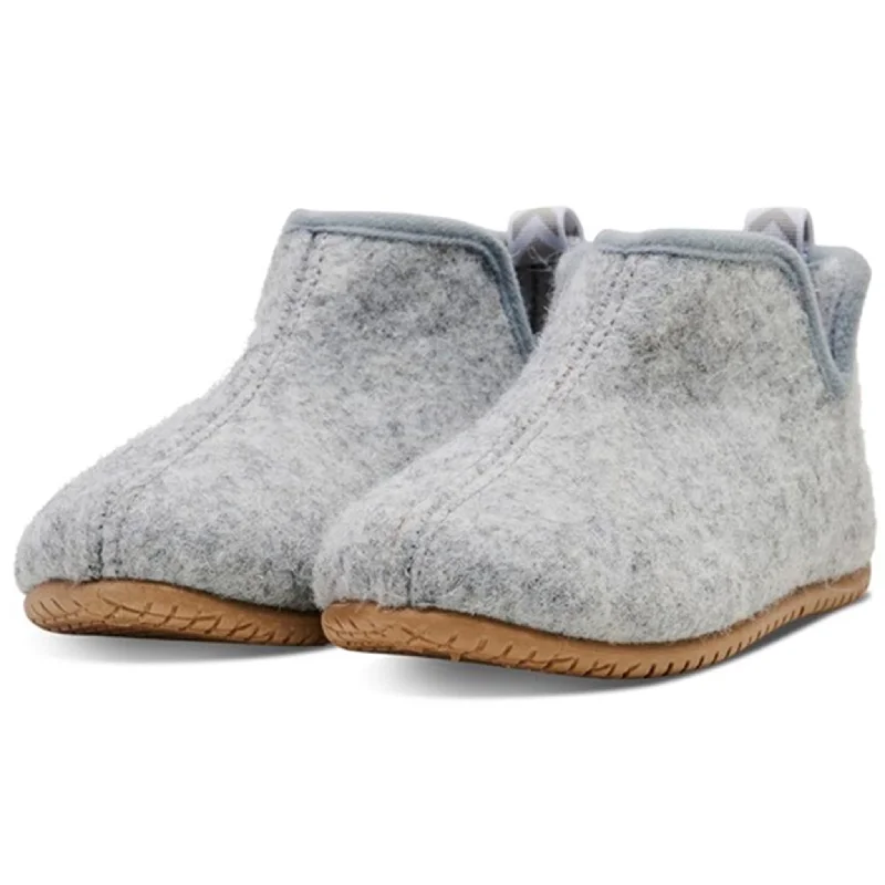 Hummel Uld Zap Slipper Grey Wingtip Oxford Design 
