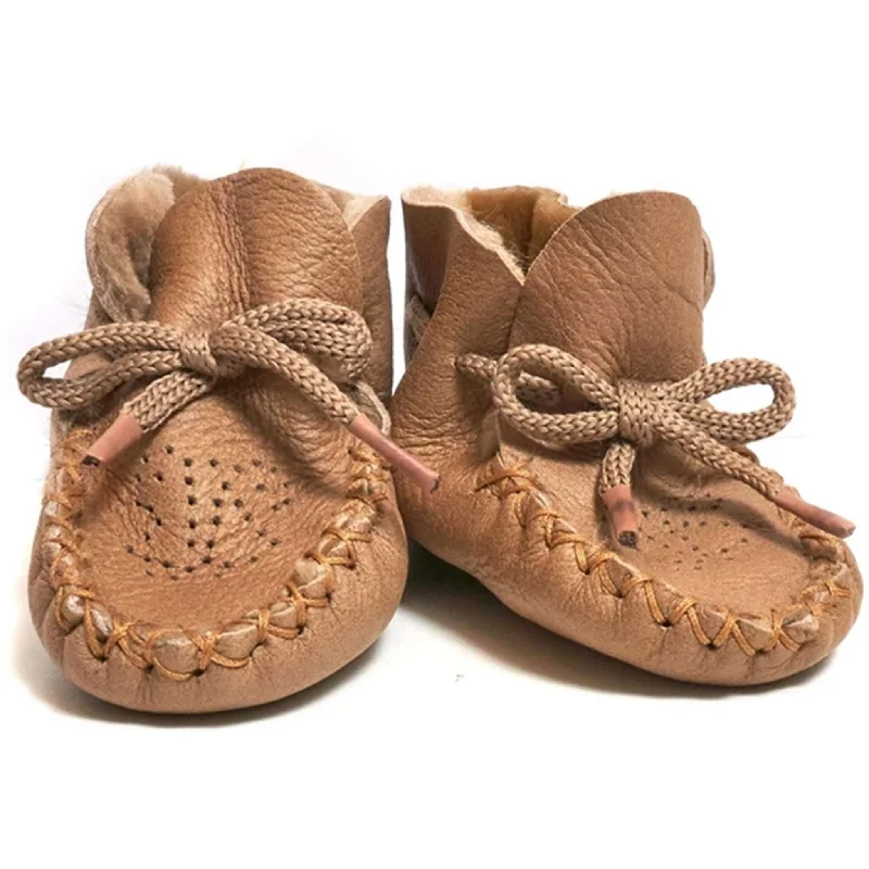 Huttelihut Footie Skin Footies Camel Open - Lacing Derby Look  
