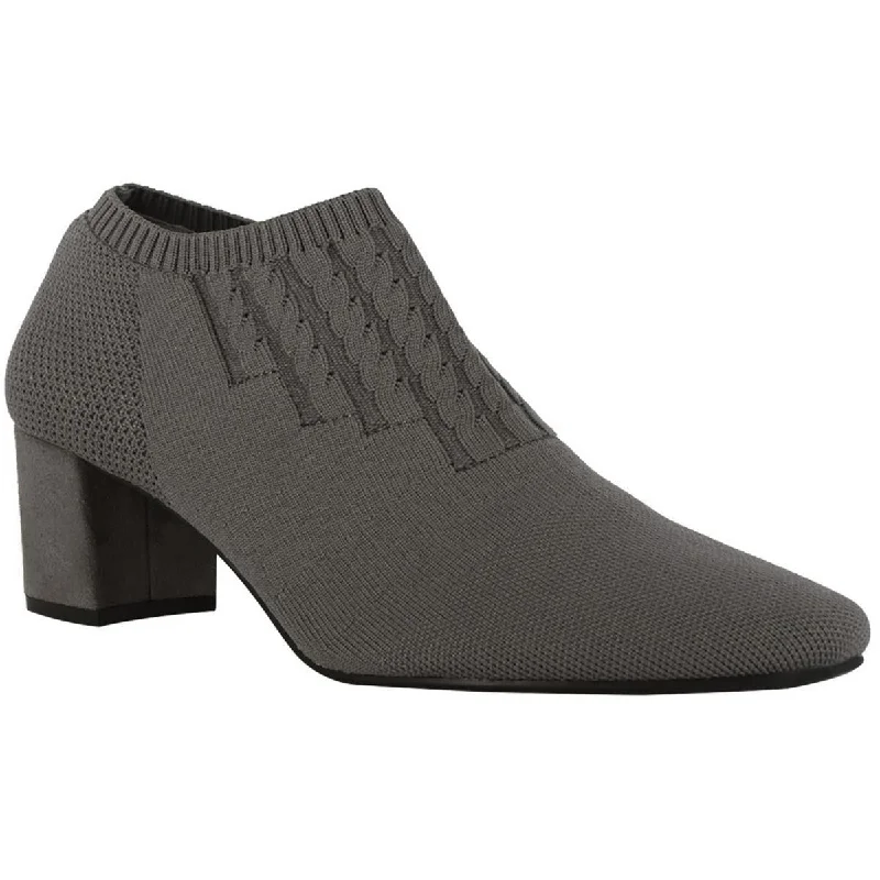 Impo Womens Nakayla Padded Insole Block Heel Ankle Boots Comfortable Derby Style  