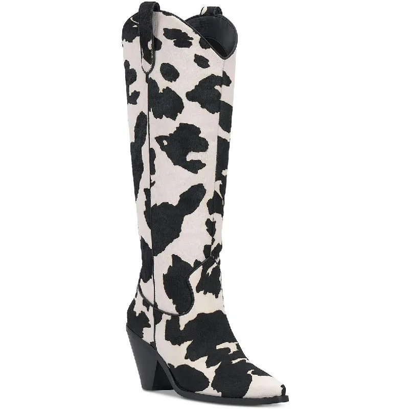 INC Womens Ipiriah Calf Hair Animal Print Cowboy, Western Boots Smart - Shoe Functionality Style  