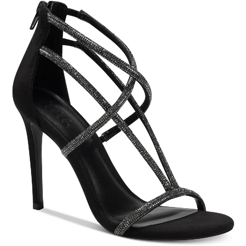 INC Womens Krista Open Toe Ankle Strap Heels Glow - in - the - Dark Shoe Design  