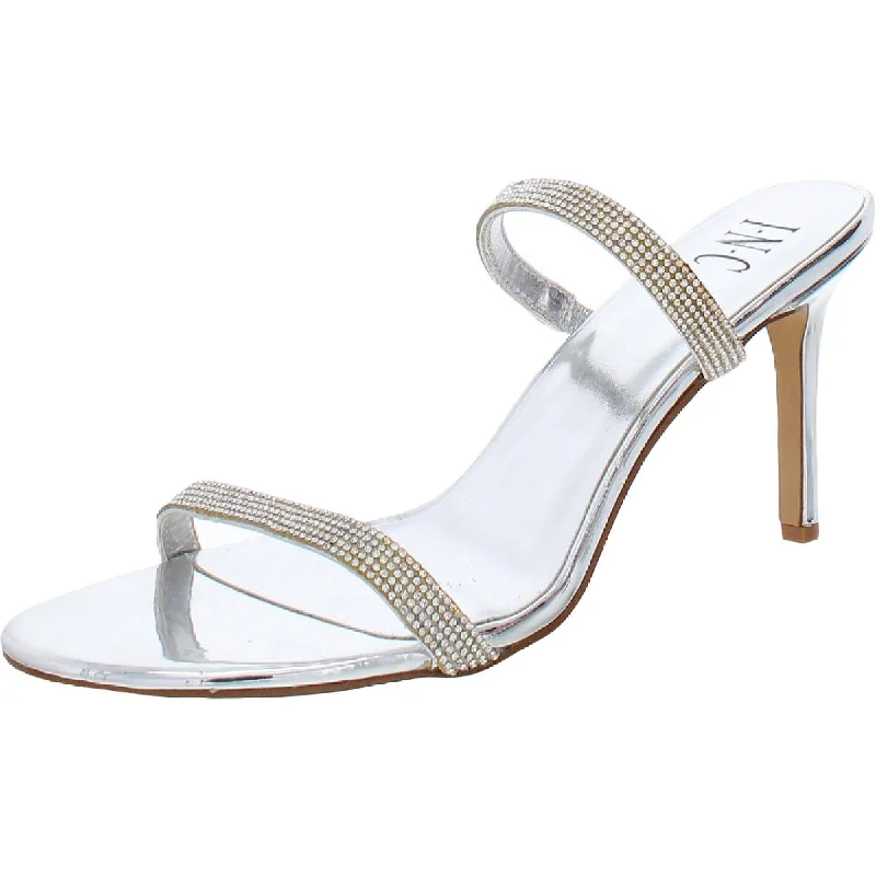INC Womens Lucena Embellished Slip On Dress Sandals Comfortable Derby Style  