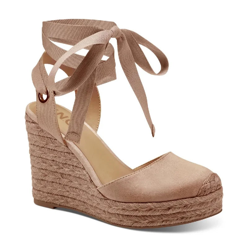 INC Womens Maisie Faux Suede Closed Toe Wedge Sandals Single - Buckle Monk Look  