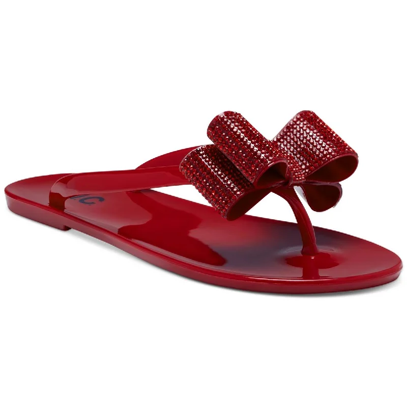 INC Womens Medina Embellished Slip On Flip-Flops Performance Running Sneaker Look  