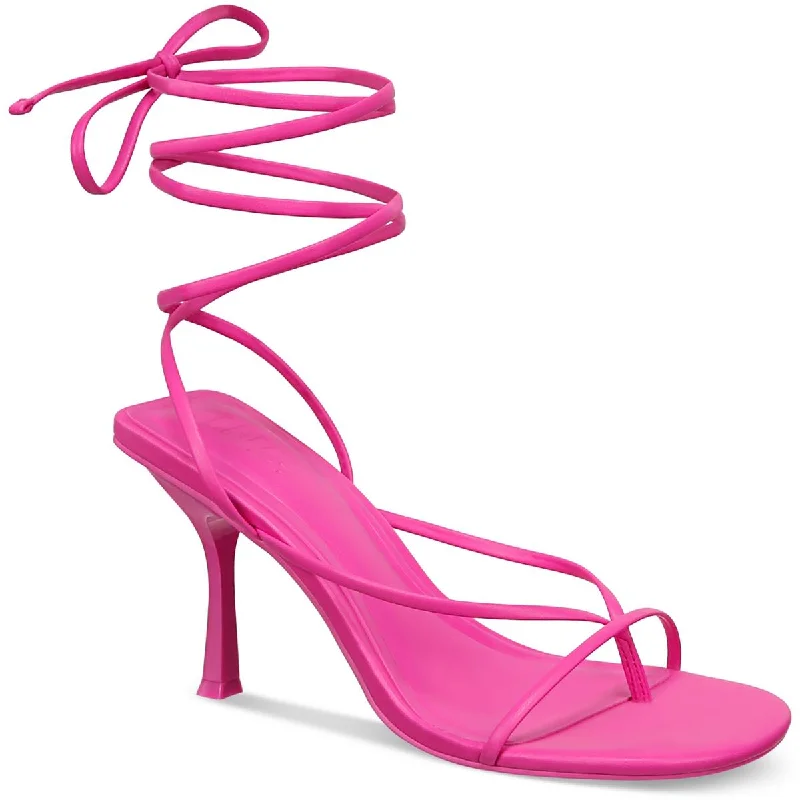 INC Womens Pippa Faux Leather Thong Slingback Sandals Memory - Foam Slipper Look  