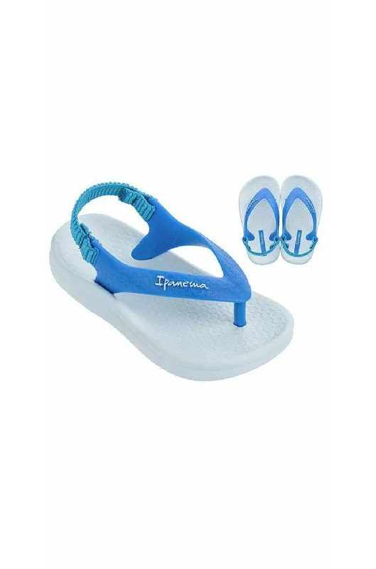 Ipanema Ana Tan Baby Sandal In Blue Edwardian Shoe Look  