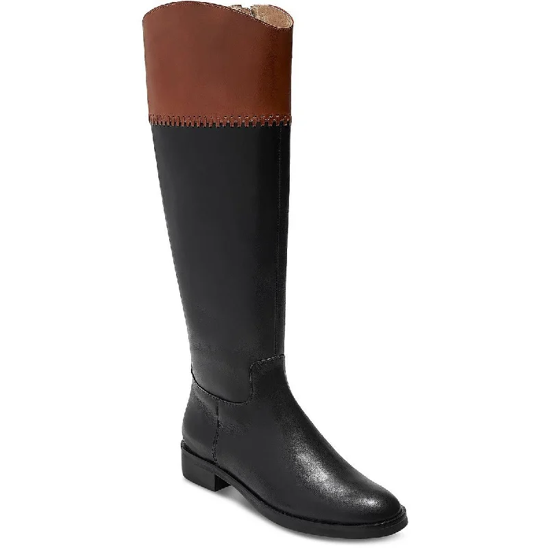 Jack Rogers Womens Adaline Leather Tall Knee-High Boots Aesthetic  