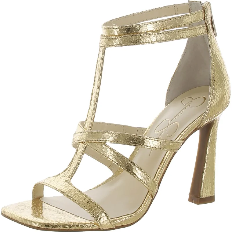 Jessica Simpson Womens Strappy Heels Retro Plimsoll Style  