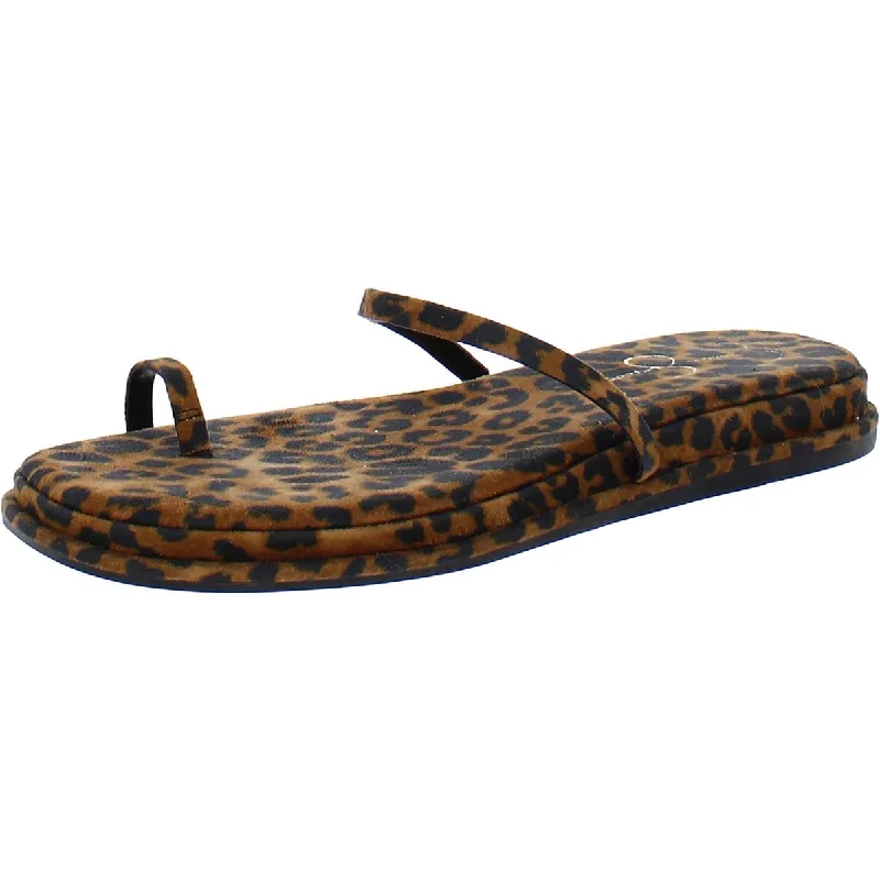 Jessica Simpson Womens Malha  Slip On Wedges Slide Sandals Cowboy Boot Western Style  