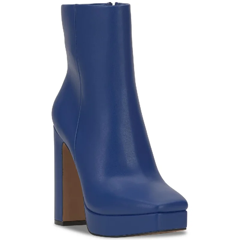 Jessica Simpson Womens Vilatta Block Heel Booties Combat - Inspired Military Boot Look  