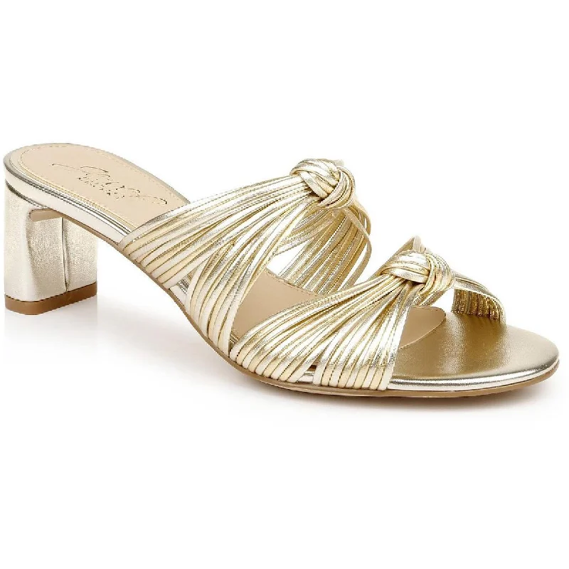 Jewel Badgley Mischka Womens Cheryl Strappy Block Heel Distressed Leather Shoe Style Jewel Badgley Mischka Womens Cheryl Strappy Block Heel Distressed Leather Shoe Style
