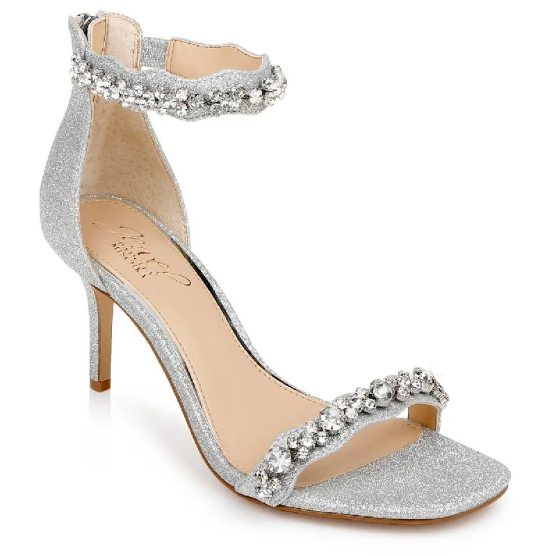 Jewel Badgley Mischka Womens Odele Satin Dressy Ankle Strap Patchwork Shoe Aesthetic Jewel Badgley Mischka Womens Odele Satin Dressy Ankle Strap Patchwork Shoe Aesthetic