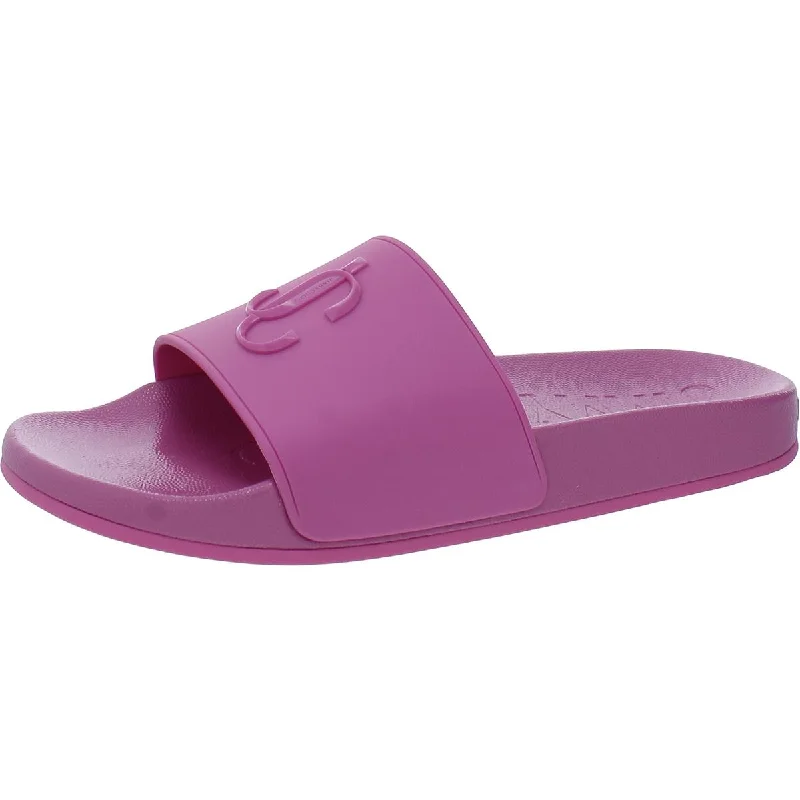 Jimmy Choo Womens Open Toe Slip-On Slide Sandals Art Deco - Inspired Shoe Look  