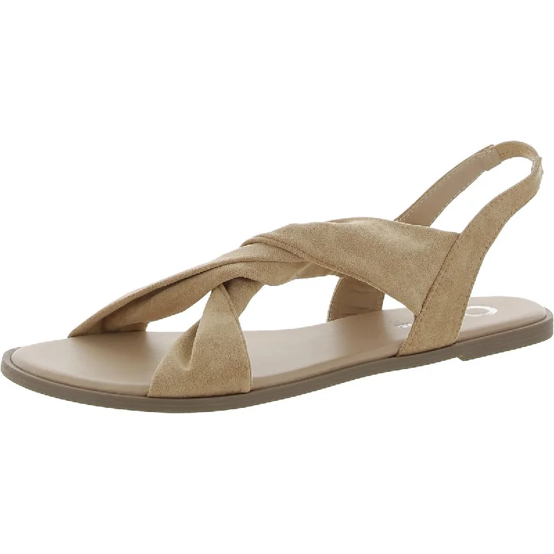 Journee Collection Womens Almond toe Casual Flatform Sandals Buckle -